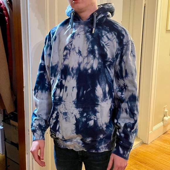 Superdry Unisex Tie Dye Hoodie L/XL - Picture 5 of 6